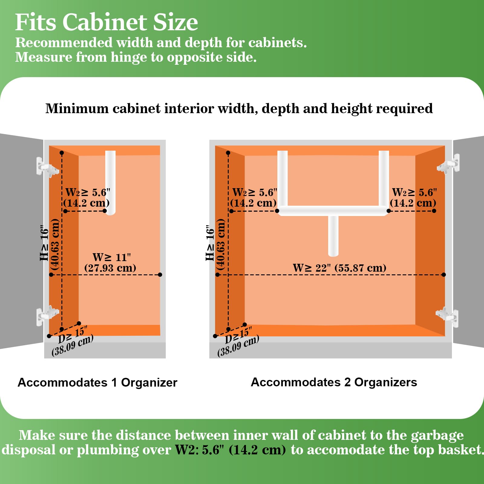 REALINN under sink organizer multi-purpose storage for kitchen and bath