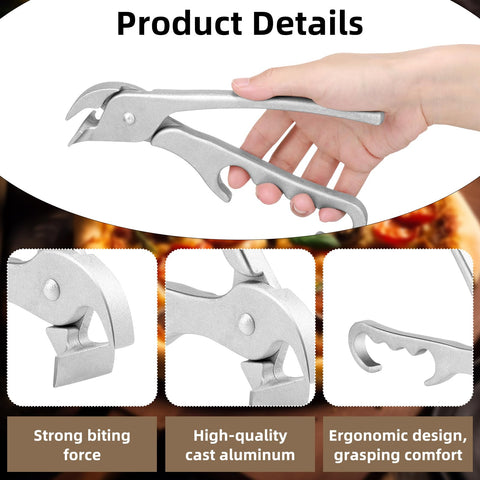 Reallnaive cast-aluminum pizza gripper durable and heat-resistant for baking.