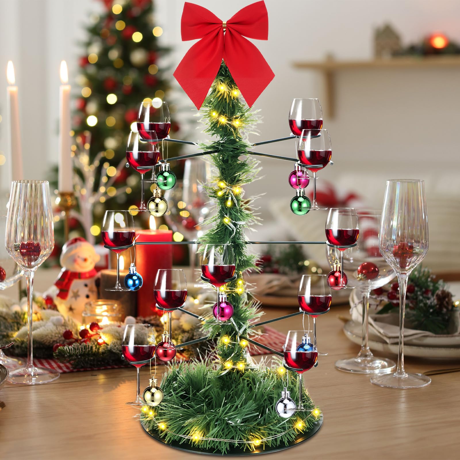 Reallnaive Christmas ball ornaments complete the holiday look.