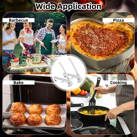 Reallnaive easy-grip handle pizza gripper reduces slips when handling hot dishes.