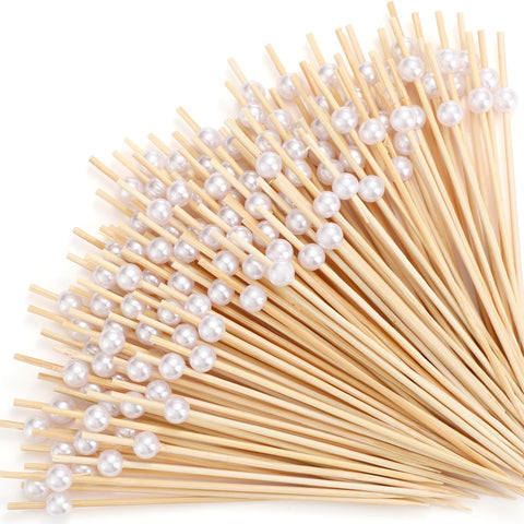 Reallnaive pearl cocktail picks for easy, elegant serving at parties.