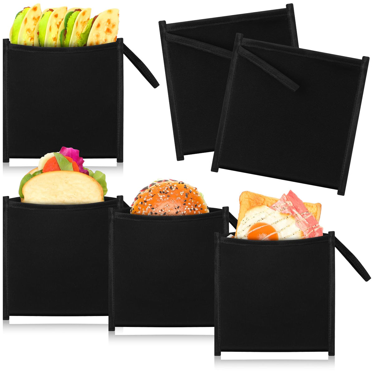 Reallnaive sandwich bags set front view, durable fabric for daily use.