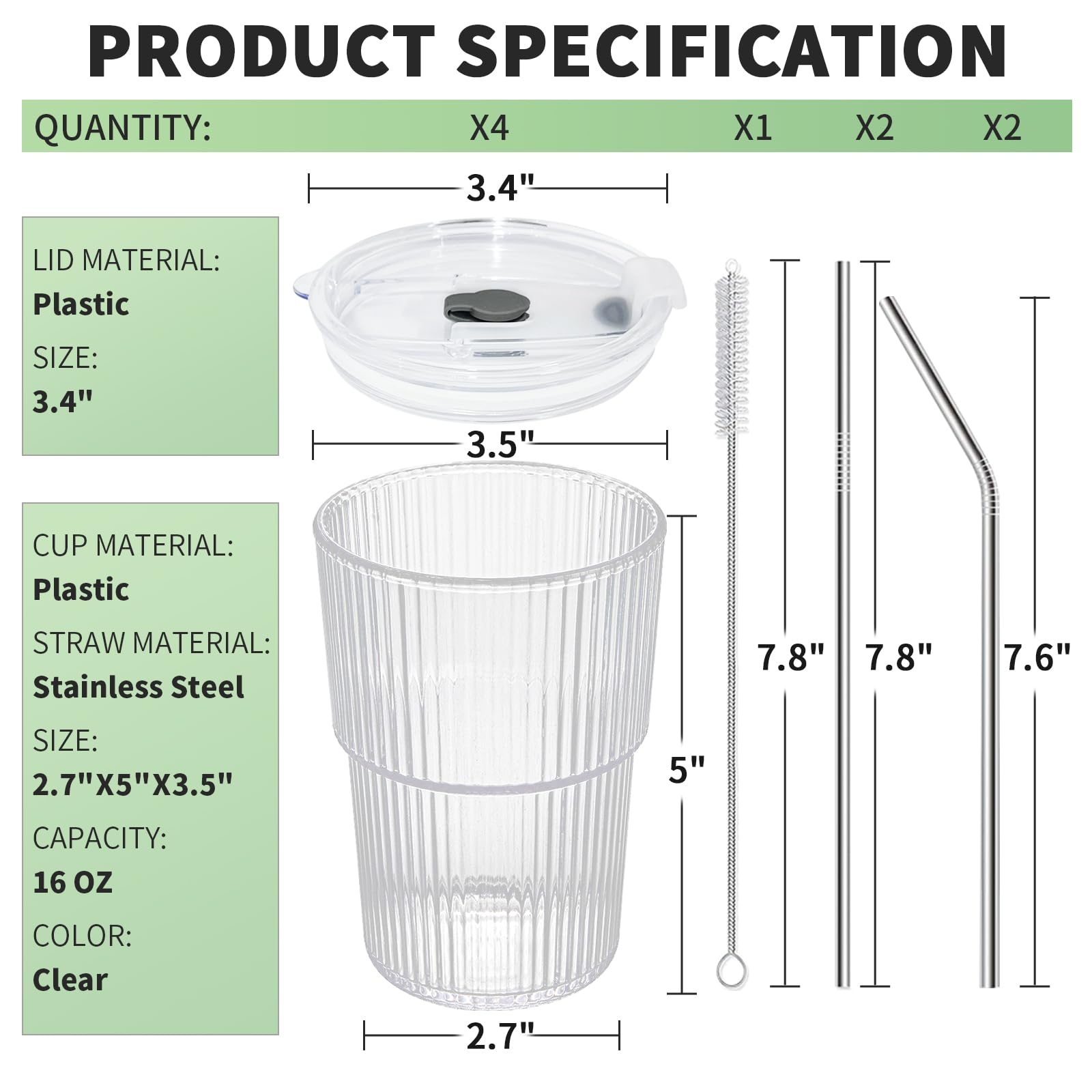 RÉΑLWÁY lid and straw included for convenient cold drinks on the go.