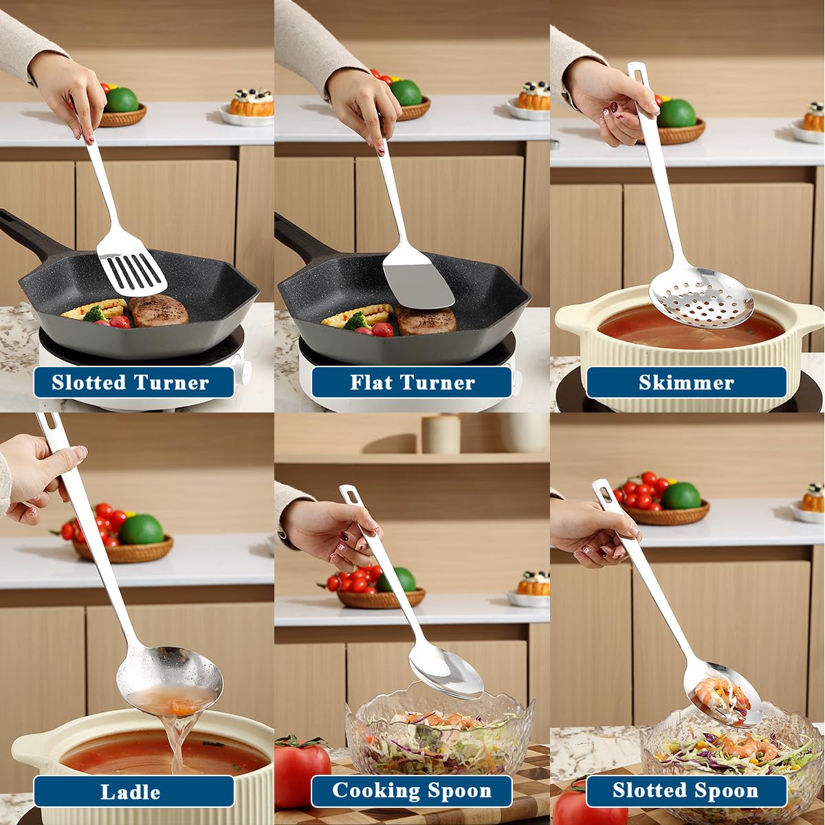 ReaNea serving spoon image for serving soups and more