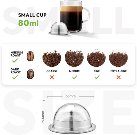 RECAFIMIL compatible with Nespresso Vertuo machines for versatile use