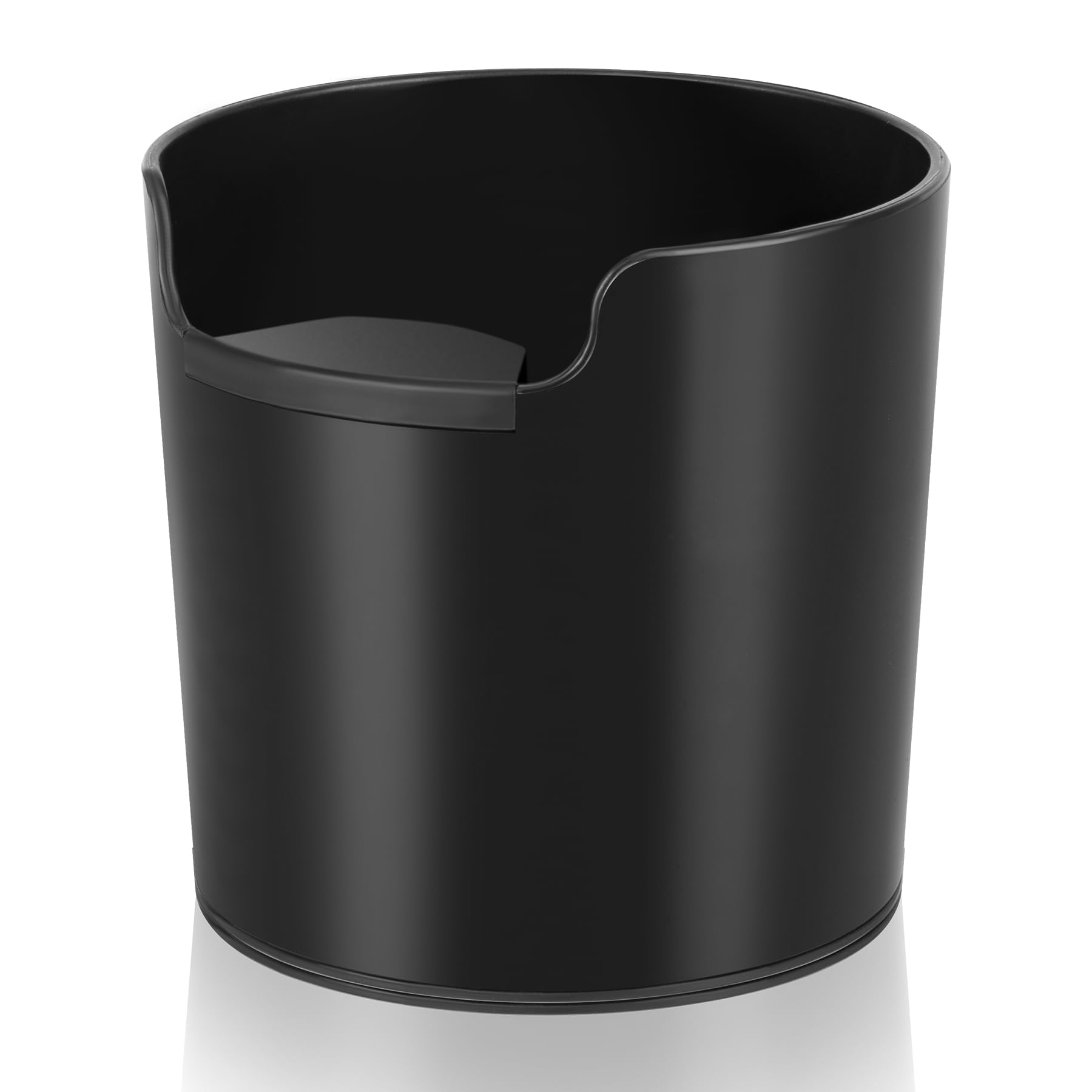 RECAPS Coffee Knock Box front view highlighting compact size for space-saving countertops.