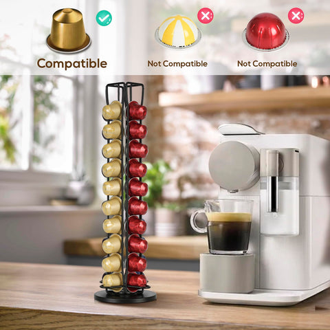 RECAPS rotating pod carousel provides 360-degree access for easy pod selection.