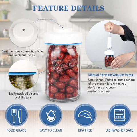RECAT manual vacuum pump provides portable air extraction on the go.
