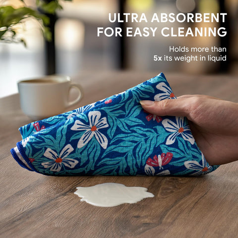 RECYCO waffle towel made from recycled plastic bottles for eco-friendly use