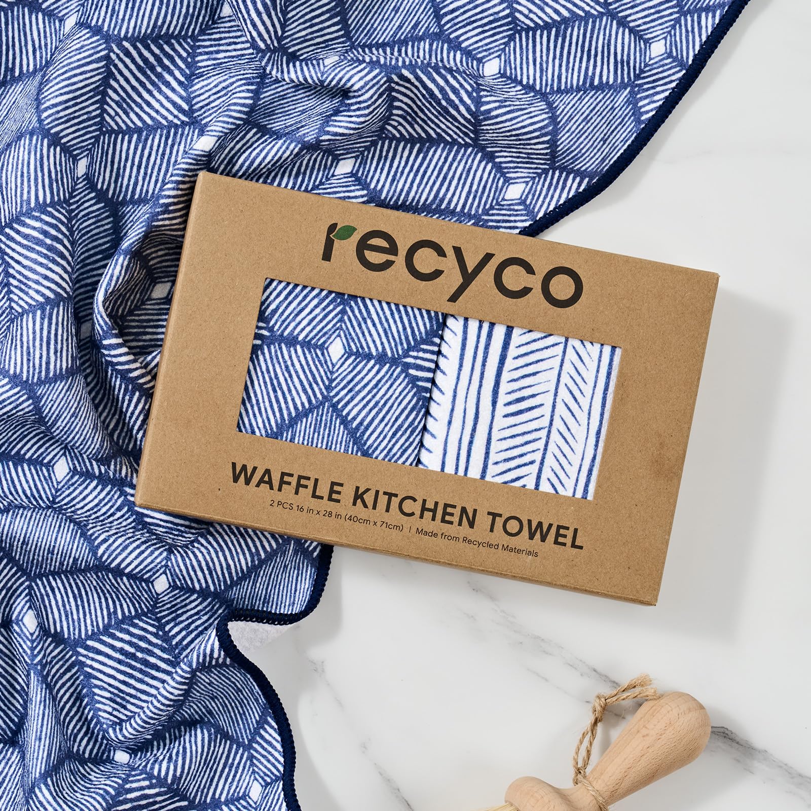 RECYCO waffle towel supports busy kitchens with practical, reusable design.