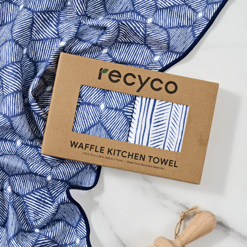 RECYCO waffle towel supports busy kitchens with practical, reusable design.
