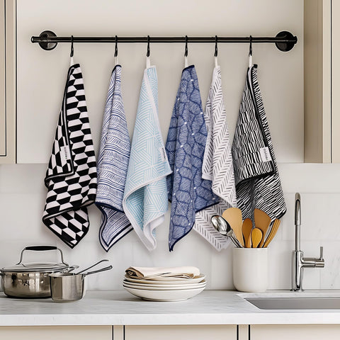 RECYCO waffle towel two-pack makes a thoughtful kitchen gift.