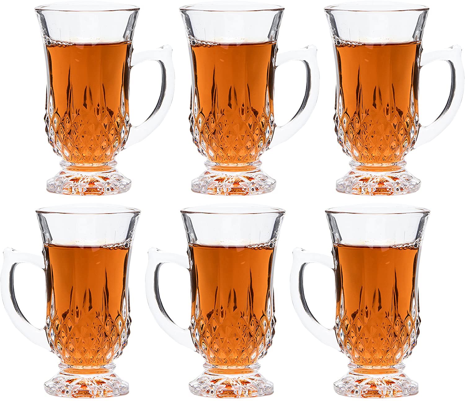 Red Co. versatile glass cups suitable for tea or espresso shots
