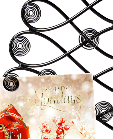 Red Co. wire spirals hold up to 19 cards securely, great for seasonal displays.