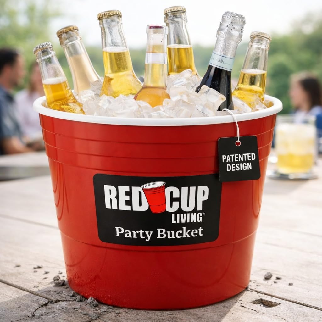 Red Cup Living 201-ounce capacity tub chills multiple beverages for big celebrations.