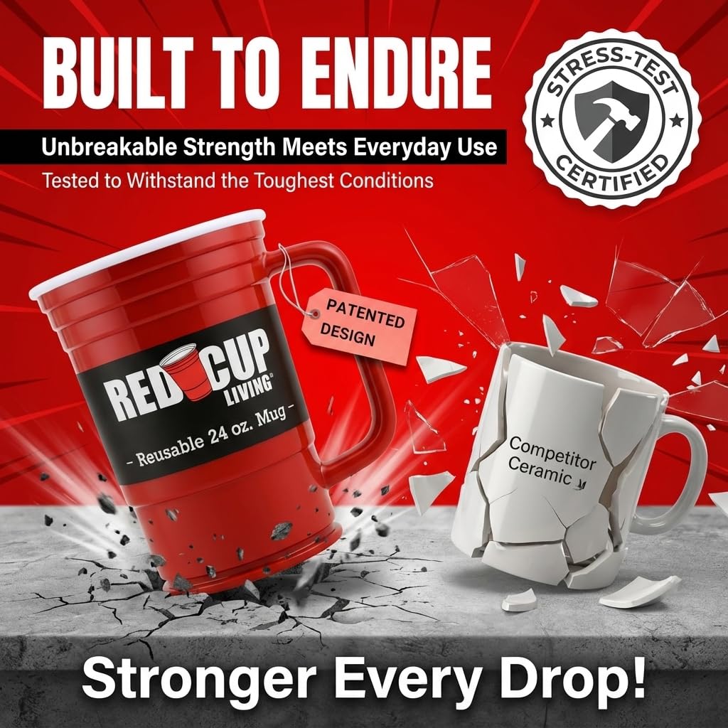 Red Cup Living gift-worthy mug for birthdays and holidays.