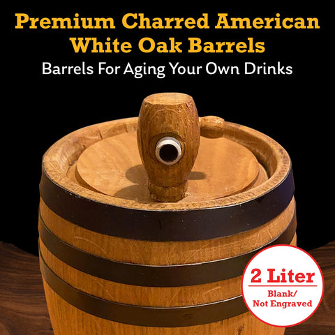 Red Head Barrels oak barrel with spigot for precise sampling