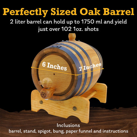 Red Head Barrels charred American oak barrel for richer, smoother notes