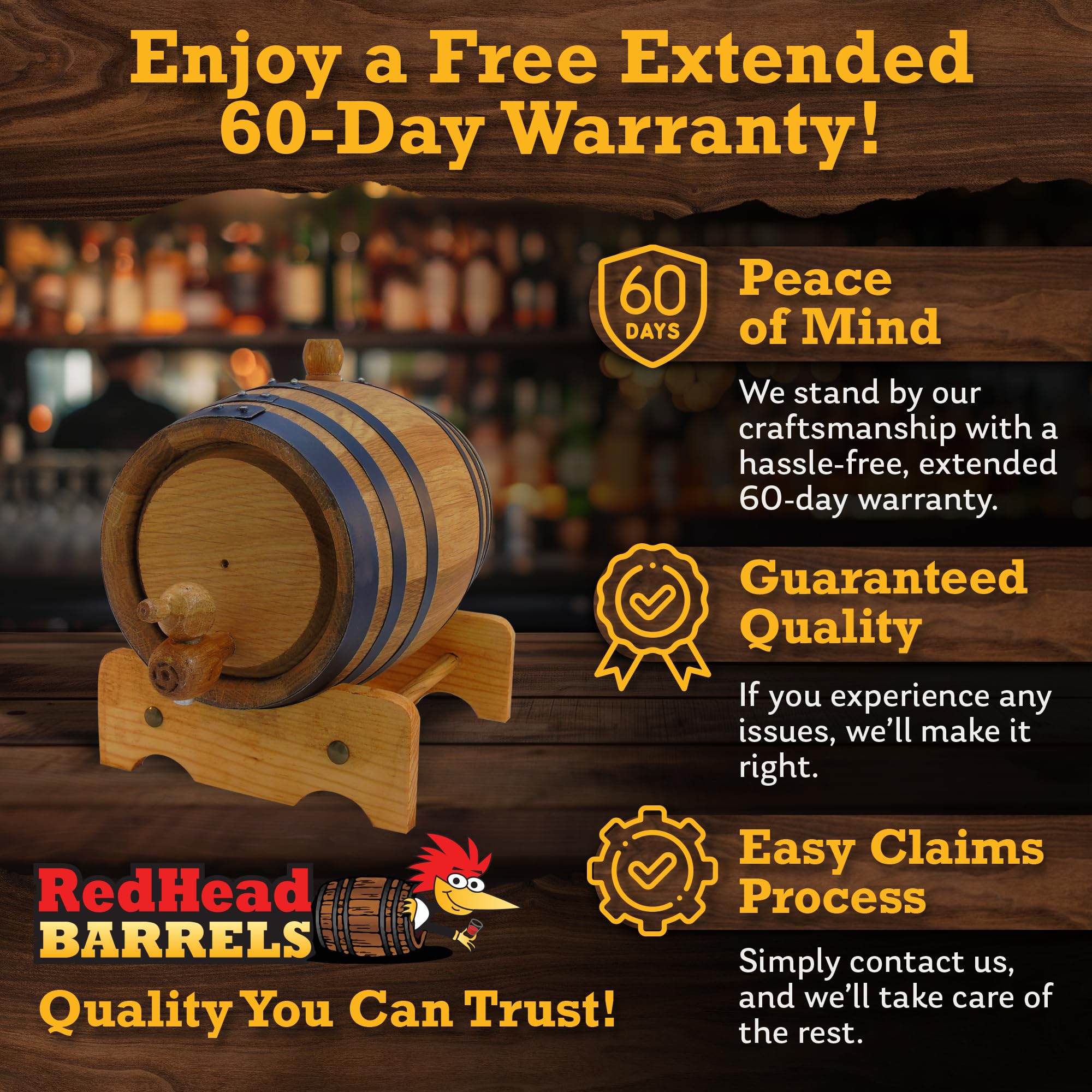 Red Head Barrels 12-page booklet with cocktail ideas for inspiration