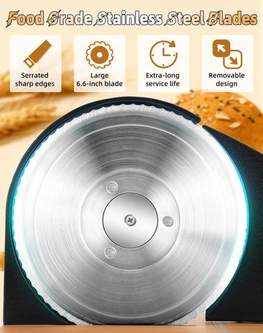 Redants slicer produces even slices on crusty loaves and soft breads alike.
