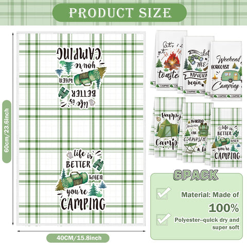 Redbaker kitchen towels with hanging loop for easy drying and storage.