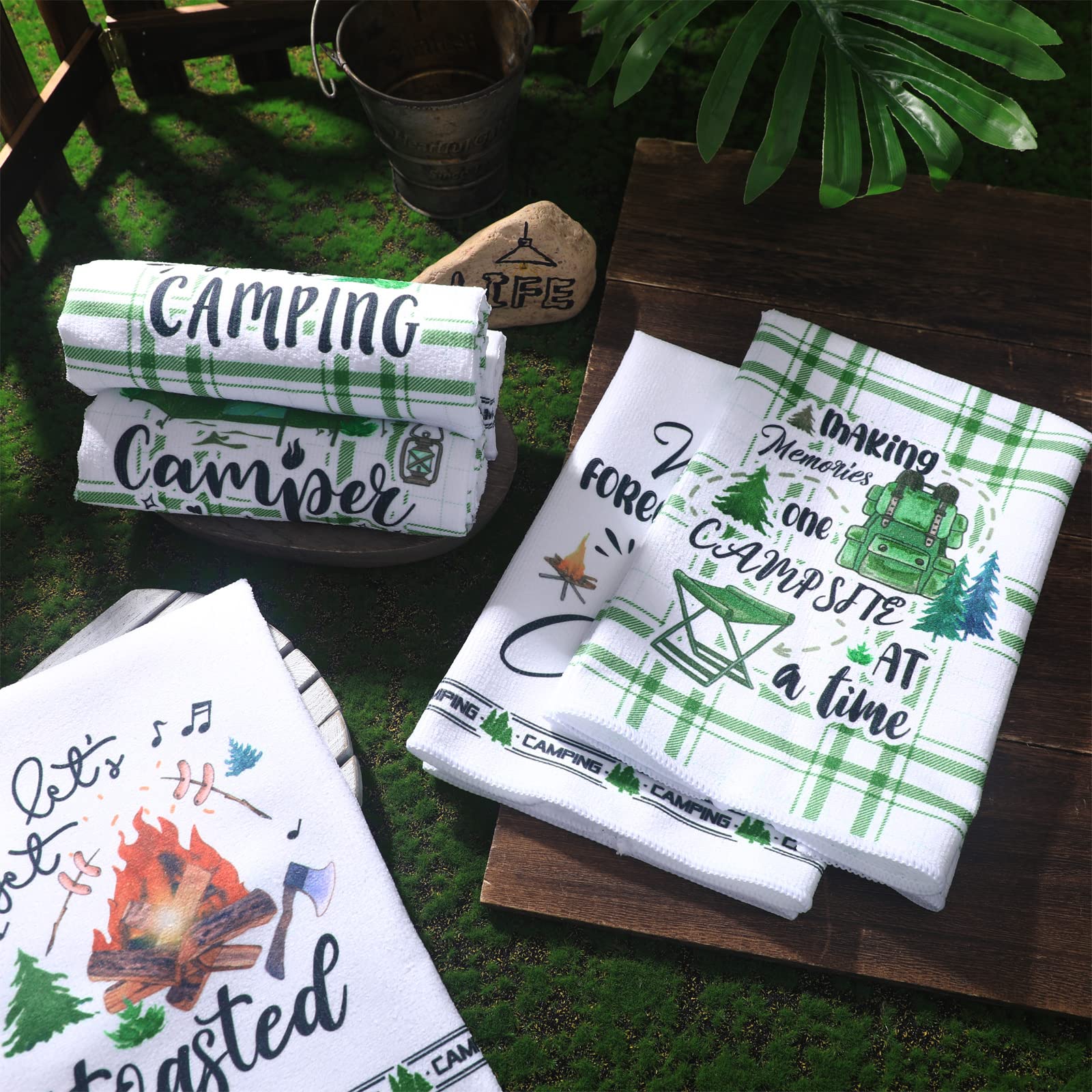 Redbaker polyester towels are durable and quick-dry for busy camping days.