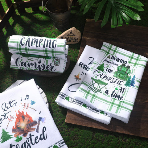 Redbaker polyester towels are durable and quick-dry for busy camping days.
