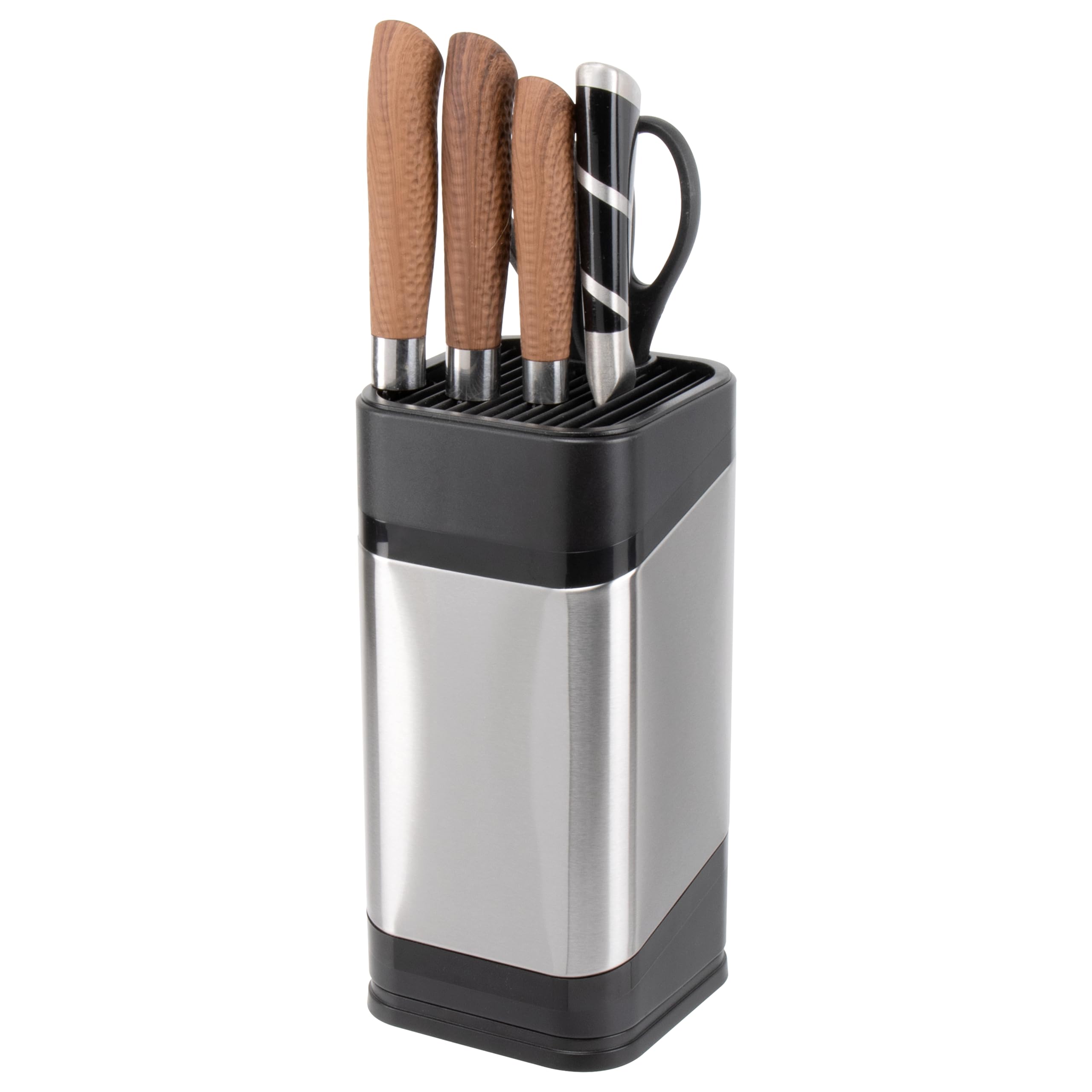 RedCall kitchen knife holder front view highlights compact countertop organization.
