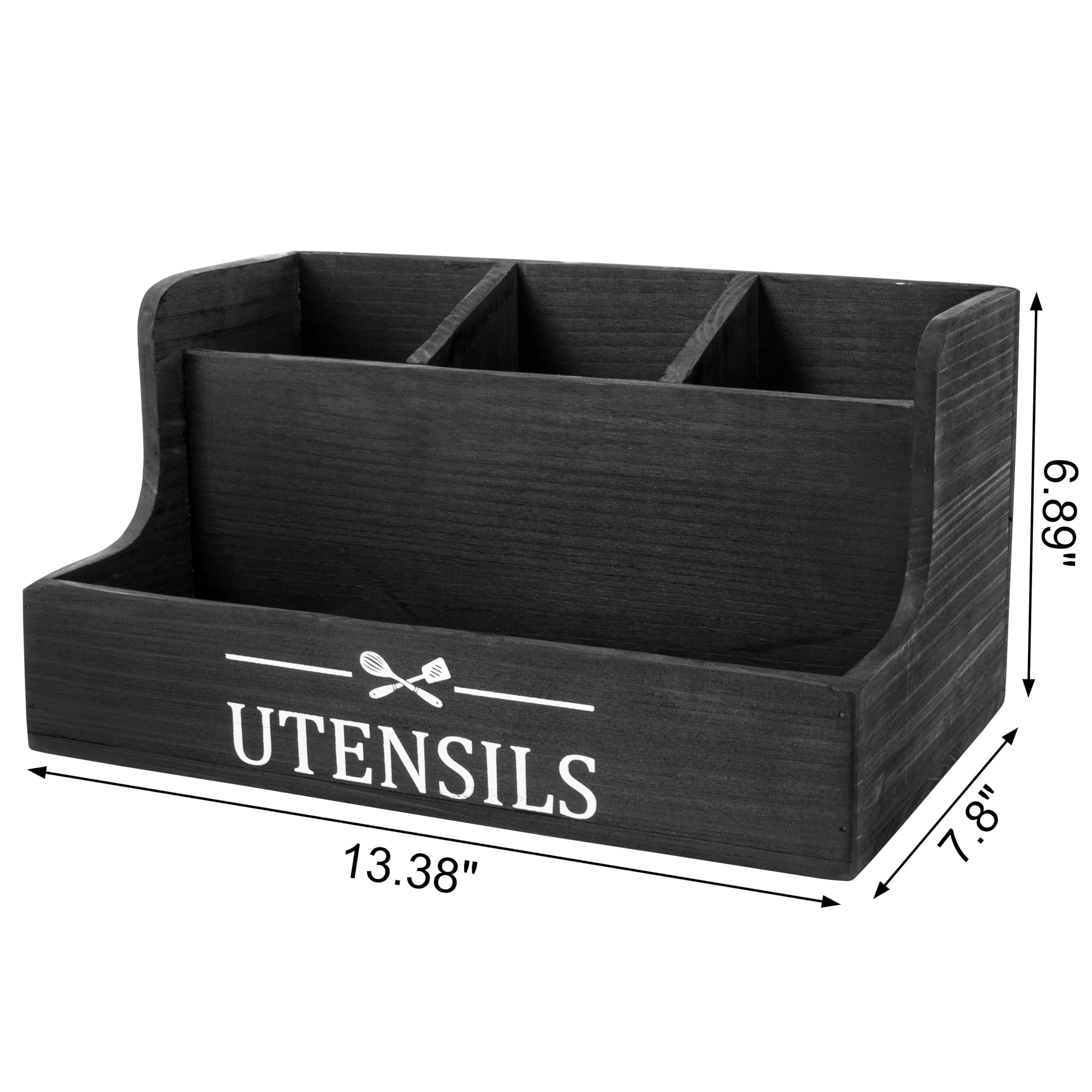 RedCall rustic decor on the kitchen counter adds warmth and accessibility for tools