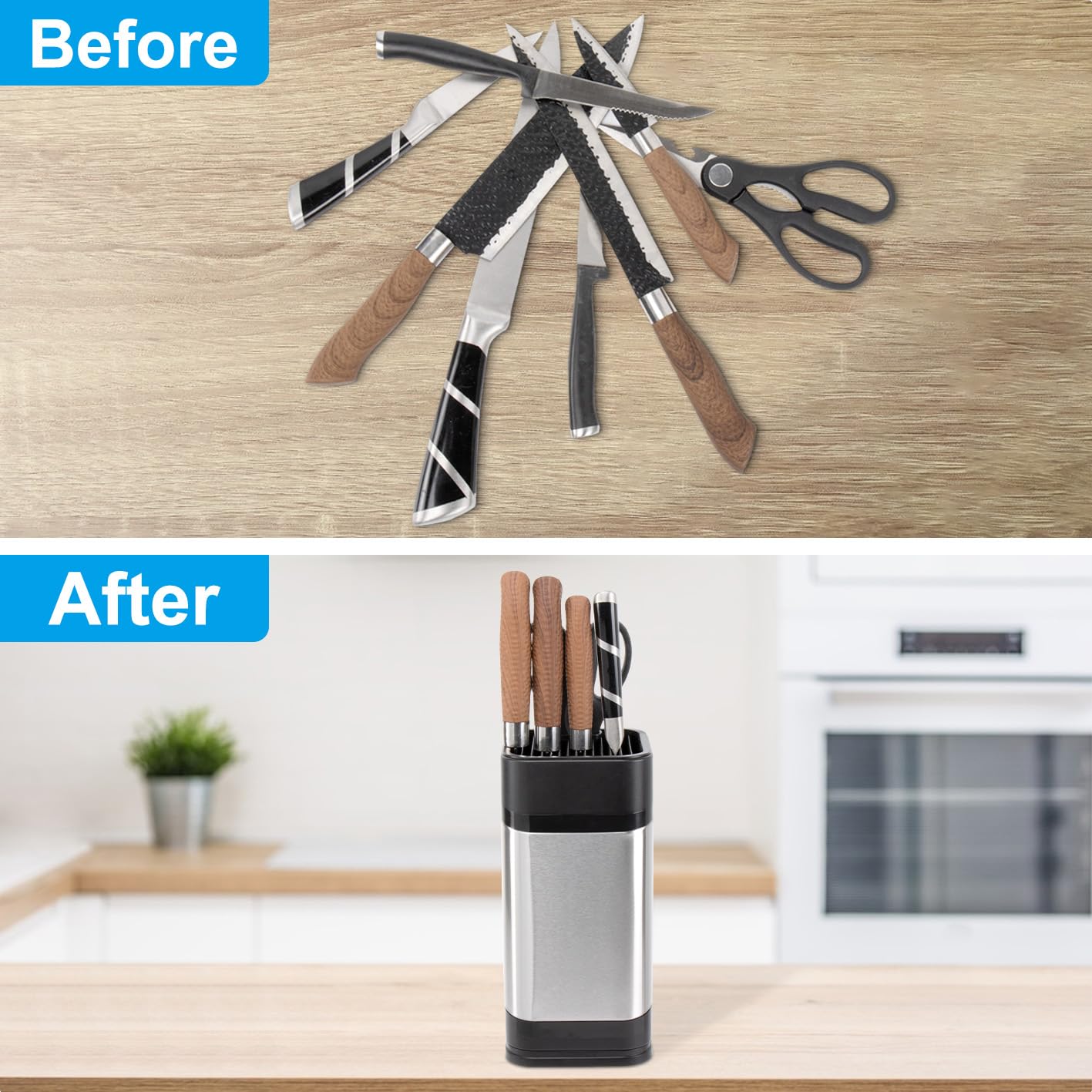 RedCall space-saving countertop organizer keeps kitchen surfaces neat and accessible.