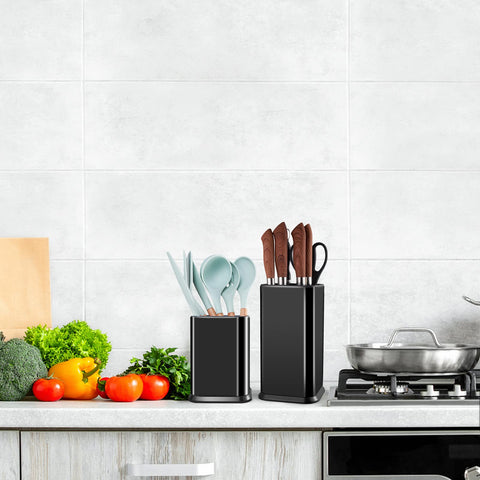 RedCall utensil holder's drain hole helps reduce moisture near stored tools.