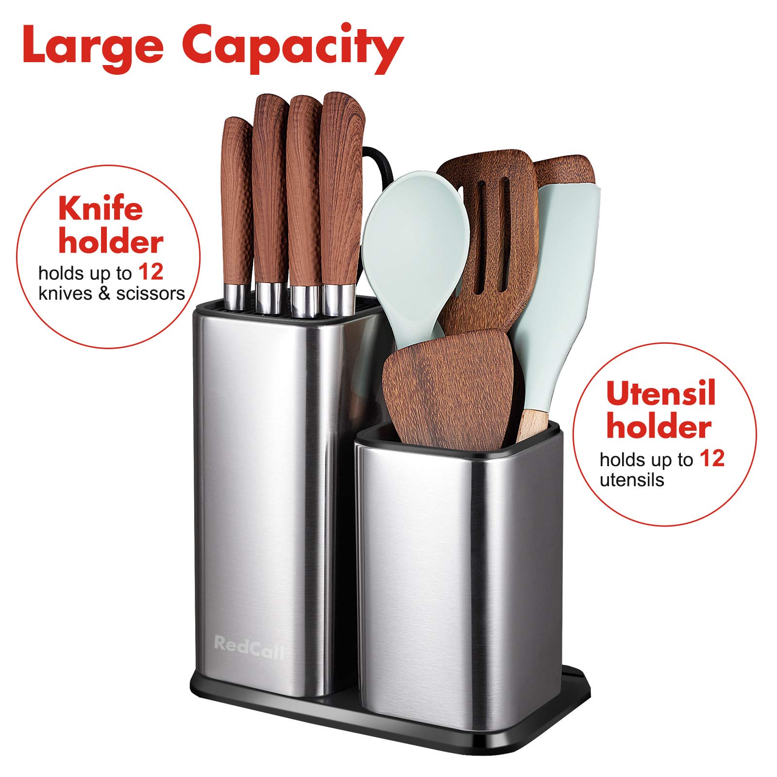 RedCall weighted bottom stabilizes the block during knife removal