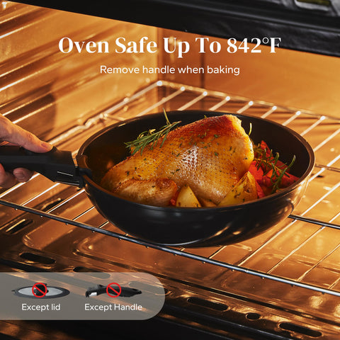 Redchef cookware compatible with gas, electric, and induction stoves