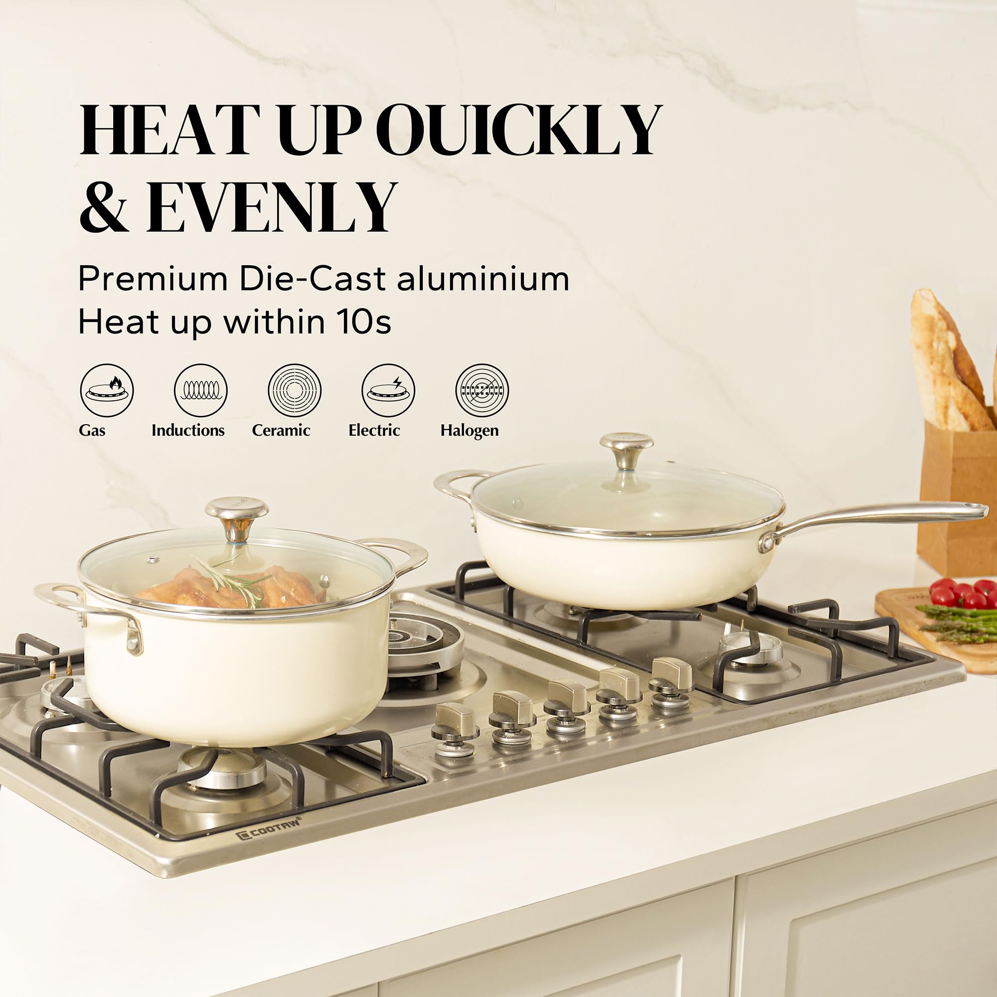 Redchef 5qt stock pot great for hearty soups and broths