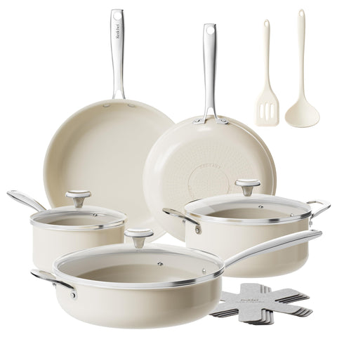 Redchef ceramic nonstick 9.5-inch frying pan with smooth release for quick meals