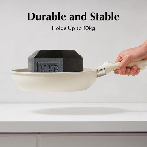 Redchef ergonomic detachable handle fits the hand for comfortable cooking