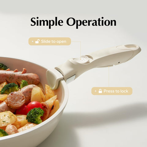 Redchef universal pot handle three-models demonstrates versatile fit for pots and trays