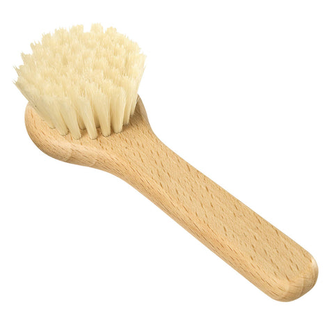 Redecker mushroom cleaner with beechwood handle offers comfortable grip for precise brushing.