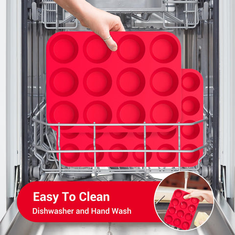 Sturdy baking sheet helps stabilize pans during transfer and cooling.