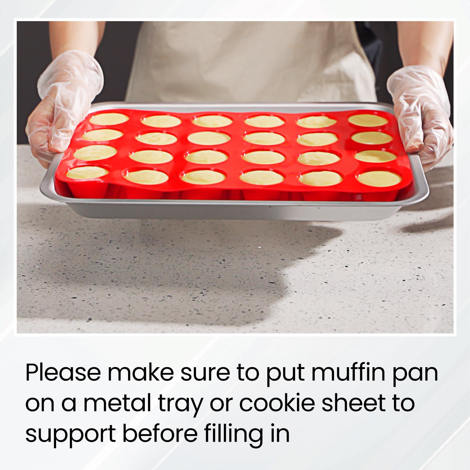 Redfly muffin pan nonstick release keeps muffins popping out cleanly.