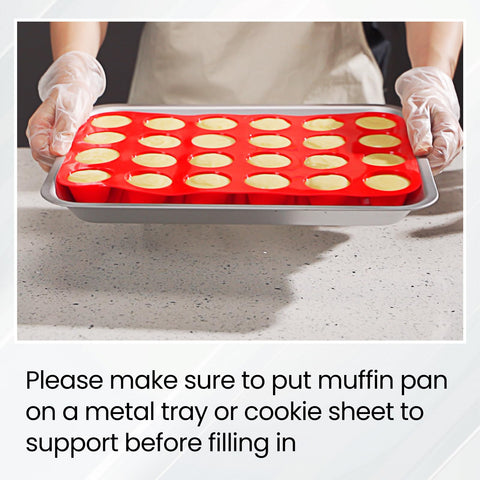Redfly muffin pan nonstick release keeps muffins popping out cleanly.