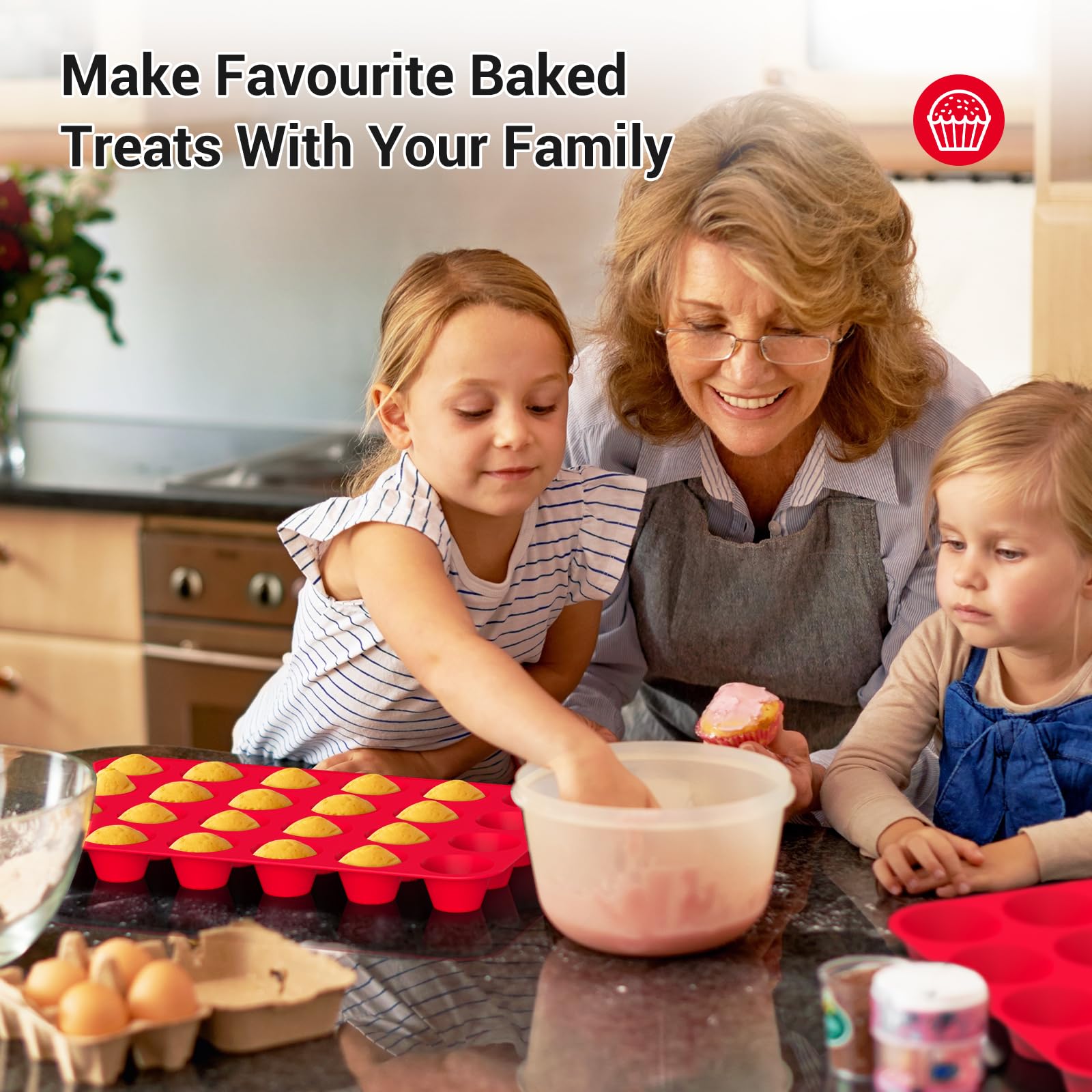 Redfly oven to freezer safe muffin pan for versatile cooking.