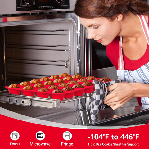 Redfly pan on a baking sheet for added stability during transfer.