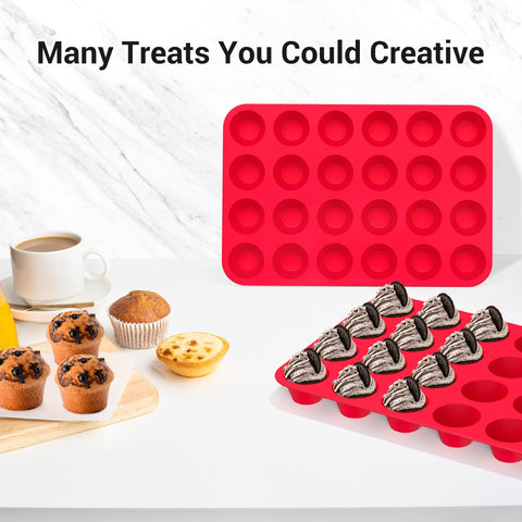 Redfly two-pack in-use image shows cupcakes and egg bites ideas.
