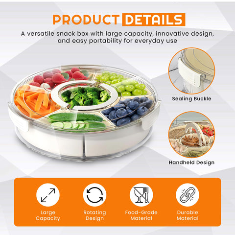 RedRoko kids-spin snack tray designed for independent, easy snacking.