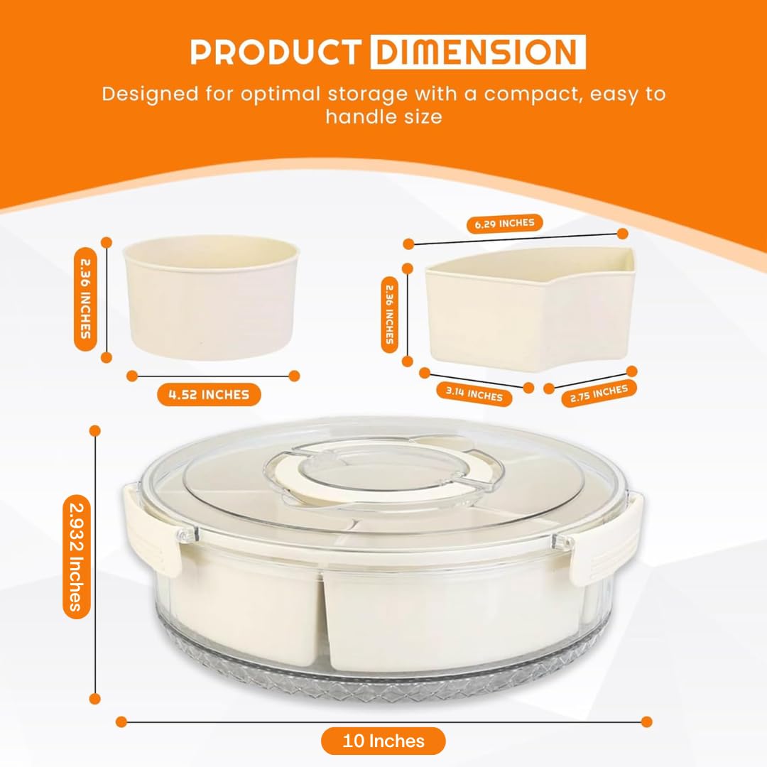 RedRoko lid-closure on rotating snack box keeping contents fresh and secure.