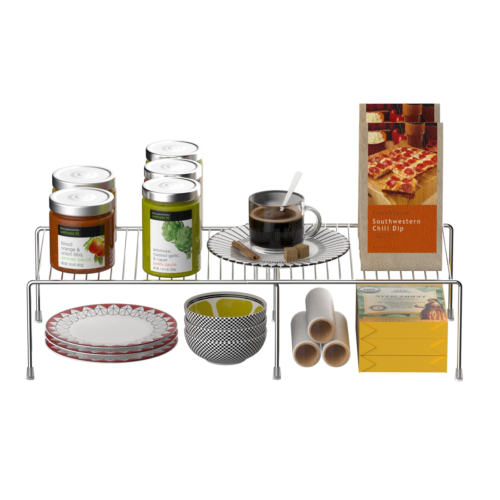 Redrubbit shelf requires no installation, ready to place on any counter or cabinet.