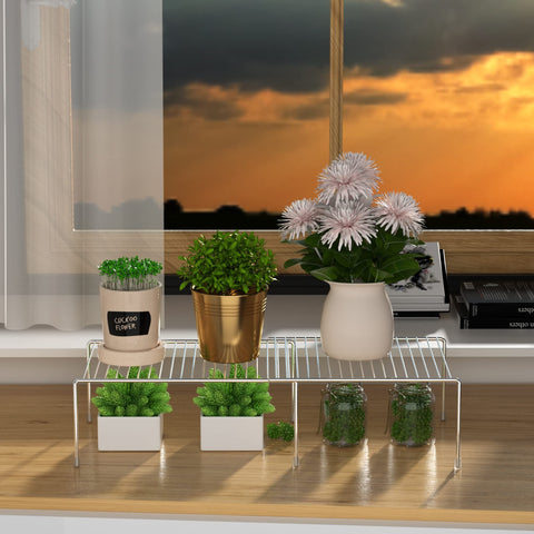 Redrubbit shelf fits under sinks and in pantry for organized clutter-free spaces.