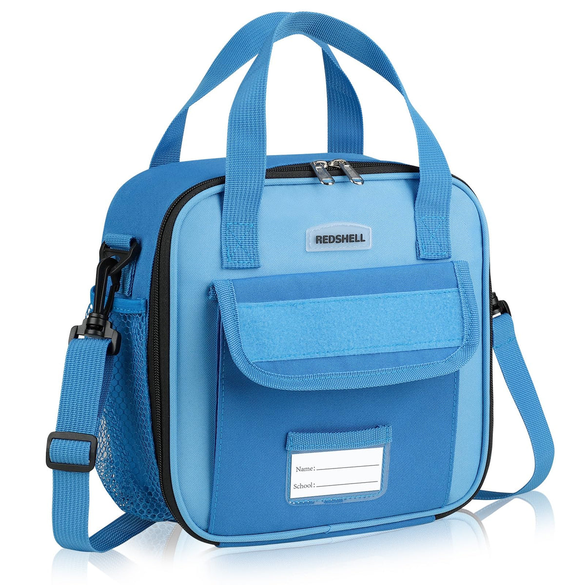 REDSHELL Tactical Lunch Box front patch panel for personalized kid style.