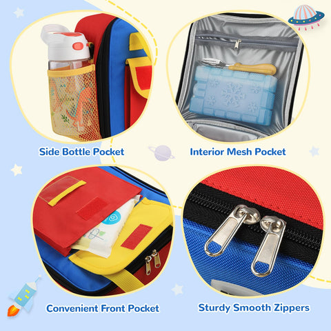 REDSHELL lunch bag with adjustable shoulder strap for comfortable all-day carry.